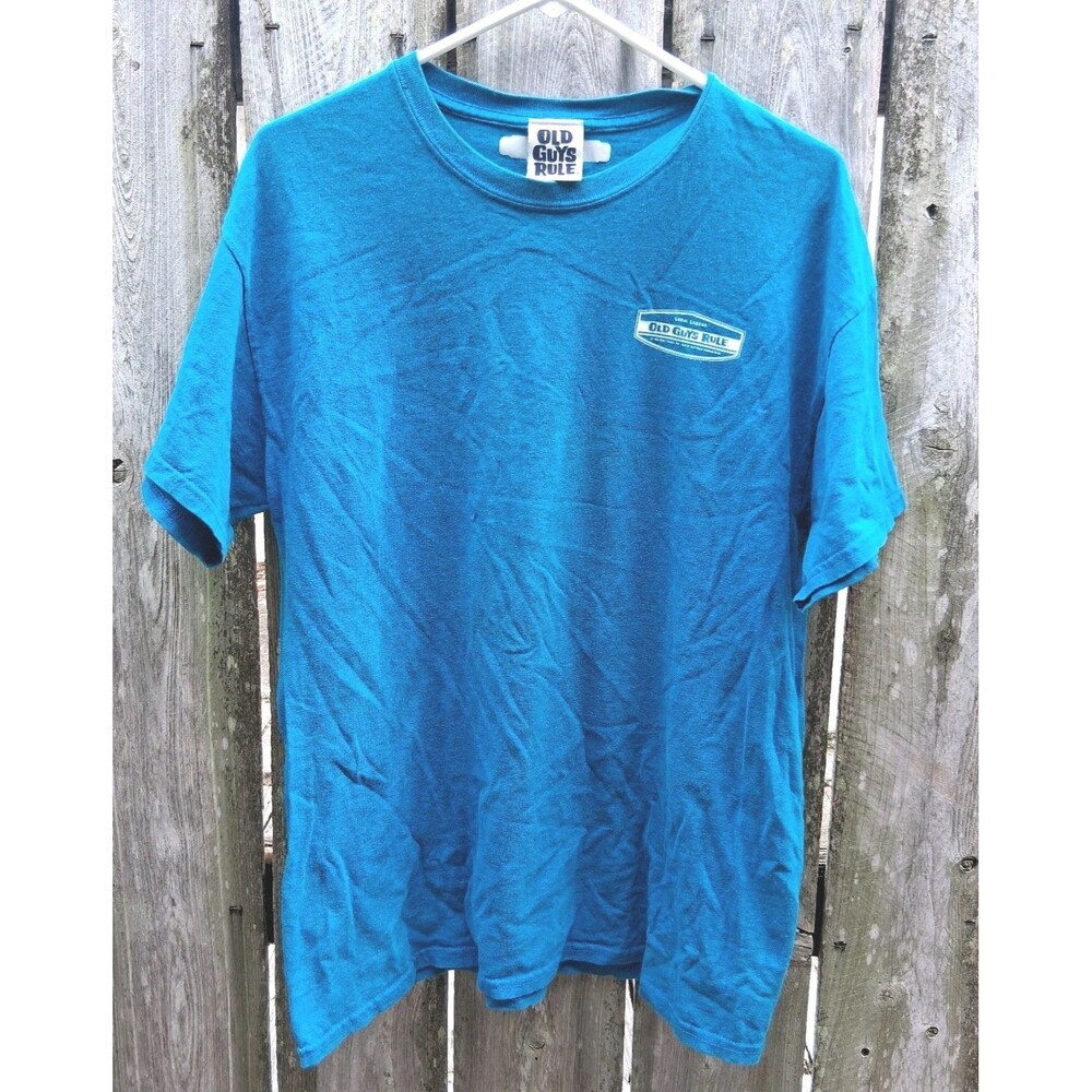 Old Guys Rule Mens T Shirt L Blue Local Legend